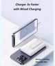 Магнитный Magsafe повербанк Anker A1652 MagGo 10 000 mAh с беспроводной зарядкой и подставкой Белый - изображение 8