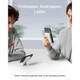 Магнитный Magsafe повербанк Anker A1652 MagGo 10 000 mAh с беспроводной зарядкой и подставкой Белый - изображение 9