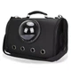 Сумка с иллюминатором для переноски кошек и собак 41x29x25 см CosmoPet CP-18 Black - изображение 1