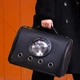 Сумка с иллюминатором для переноски кошек и собак 41x29x25 см CosmoPet CP-18 Black - изображение 4