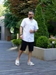 Чоловічий костюм лляний Lenato "Summer Time" білий з чорним 46-48 - зображення 4