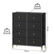 Комод побутовий LUMINARIA ELEGANCE BLACK 8B - зображення 2
