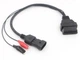 Переходник для сканера OBD2 3 pin Chery Amulet (Амулет), Tiggo (Тиго), QQ, Fiat (Фиат), Lancia, Alfa Romeo (608501975) Черный - изображение 6