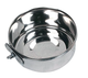 Годівниця для гризунів та птахів Flamingo Feeding Bowl With Nut навісна з гайкою 580 мл 13 см Сріблястий 5415245007809 - зображення 1