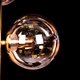 Торшер с янтарным плафоном на 5 лампочкек медь 2780/5F/copper - изображение 4