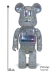 Статуетка Bearbrick X-Girl White 400% 28 см Medicom Toy Барвисто прозорий - зображення 11