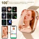 Смарт-годинник MELANDA, Ultra HD екран, Bluetooth дзвінки, з двома ремінцями, Black - зображення 6