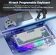 Беспроводная механическая игровая клавиатура с Hot-Swap AULA F75 White-Green - изображение 6