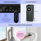Фреоновий Мобільний Кондиціонер Klarstein Kraftwerk Eco Smart 11, 3 в 1, 11500 BTU, управління через додаток, пульт дистанційного керування, антрацит - изображение 7