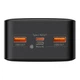 УМБ Портативний зарядний пристрій Baseus Bipow Overseas 20W 30000 mAh Black - зображення 3