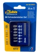 Насадки з держателем в кейсі 6шт&nbsp;Kubis&nbsp;SL 4.5.6mm PH1 PH2 PH3 CrV6150 HPC51-54 (02-08-0200) - зображення 1