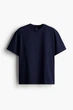 Футболка H&M Loose Fit XS темно-синій 0608945107 - зображення 5