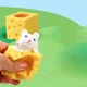Детская игрушка антистресс сжималка Мышка в сыре, Белый - изображение 4