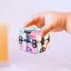 Игрушка антистресс Бесконечный кубик Радуга 7,3x3,6x1,8см, Розовый - изображение 2