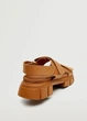 Сандалии Mango 37030775 38 р. - 25.0см Коричневый - изображение 2