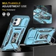 Удароміцний чохол Epik Camshield Army Ring на Apple iPhone 11 (6.1") Блакитний / Light Blue - зображення 4