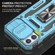 Удароміцний чохол Epik Camshield Army Ring на Apple iPhone 11 (6.1") Блакитний / Light Blue - зображення 5
