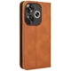 Чехол-книжка Deexe Retro Style для Xiaomi Poco F6 - Brown - изображение 6