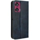 Чехол-книжка Deexe Retro Style для Motorola Edge 50 Fusion - Blue - изображение 6