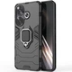 Чехол с подставкой Deexe Hybrid Case для Xiaomi Poco F6 - Black - изображение 2