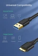 Кабель UGREEN US130 USB 3.0 to Micro-USB 3.0 5Gbps 1m Black (10841) - изображение 6