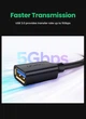 Кабель UGREEN US129 USB 3.0 Male to USB Female 5Gbps 1m Black (10368) - изображение 5