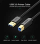 Кабель UGREEN US210 USB 3.0 AM to BM Print 2m Black (10372) - изображение 2