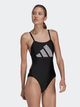 Купальник суцільний жіночий adidas 3 Bars Pr Suit HR4368 38 Чорний (4066752700175) - зображення 3