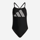 Купальник суцільний жіночий adidas 3 Bars Pr Suit HR4368 38 Чорний (4066752700175) - зображення 6