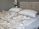 Постельное белье с резинкой GRAY PEARL, сатин страйп LUX Двухспальный размер, наволочки 70/70 - изображение 1