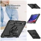 Чохол Carbon Armor Cover Tablet на Samsung Galaxy Tab S10 Plus (12.4") / захисний чохол для планшета з ремінцем в комплекті / (чорний) - зображення 4