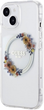 Панель Guess PC TPU Flowers Ring Glossy Logo MagSafe для Apple iPhone 15 Transparent (3666339221706) - зображення 2