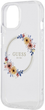 Панель Guess PC TPU Flowers Ring Glossy Logo MagSafe для Apple iPhone 15 Transparent (3666339221706) - зображення 5