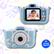 Детский фотоаппарат Fun Kitty Camera HD Фото и видео съемка, дисплей, противоударный, Две камеры Blue (112P-MP) - зображення 1