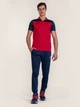 Поло длинное мужское Joma HOBBY II 101371.603 M Красное/Темно-синее (9998448045107) - изображение 1