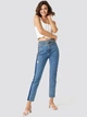 Джинсы Slim Fit женские NA-KD 1100-001647-0003 34 Синие (7325941481699) - изображение 3