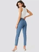 Джинсы Slim Fit женские NA-KD 1100-001647-0003 34 Синие (7325941481699) - изображение 4