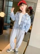 Джинсовая куртка No name для девочки 110 см (4-5 лет) Синий (0583-14) - изображение 3