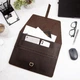 Кожаная папка для бумаг А4 с гравировкой, Dark Brown, WoodPresent - изображение 1