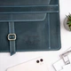 Именная кожаная папка для документов на подарок, Light blue, WoodPresent - изображение 2