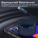 Кабель Promate Springy USB-C to USB-C 60W Power Delivery 1.2 м Blue (springy.blue) - изображение 6