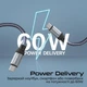 Кабель Promate Springy USB-C to USB-C 60W Power Delivery 1.2 м Grey (springy.grey) - изображение 2