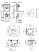 Инсталляция GROHE Rapid SL 3 в 1 38772001 + Унитаз безободковый Kroner Harz WHI493736 RIMLESS с сиденьем Slim Duroplast / Soft-close / Quick relase KH493736WHIR (38772001KH493736) - изображение 13