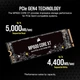 SSD диск Corsair MP600 CORE XT 4TB M.2 NVMe PCIe x4 Gen4 up tp 5000 MB/s (CSSD-F4000GBMP600CXT) - изображение 4