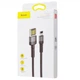 Кабель Lightning > USB Baseus Cafule Special Edition 2.4A 1.0m (CALKLF-GG1) Gray - зображення 5