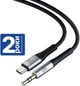 Кабель 3mk AUX | Type-C to Jack 3.5 | 1 м | Черный | (5903108528788) - изображение 2