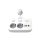 Мережевий подовжувач фільтр LDNIO SE2435 |2500W, 0.01м, 2 розетки, 3USB/1Type-C, 10A/20W, PD/QC| White - зображення 4