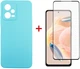 Комплект чохол для смартфона + скло Xiaomi Redmi Note 12 Pro 5G DENGOS Ice Blue (DG-KM-85) - зображення 1