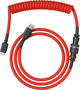 Kabel do klawiatury Glorious Coiled Cable 1.37 m Crimson Red (GLO-CBL-COIL-RED) - obraz 2