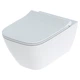 Унитаз подвесной Geberit Smyle Square Rimfree 500.685.01.1 с сидением Soft Close Sandwich - изображение 1